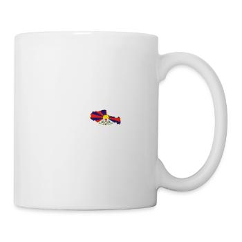 Ich liebe Tibet - Herzschlag - Tasse - Weiß - Rechts