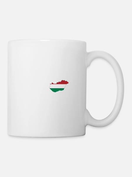 Ich liebe Ungarn - Herzschlag - Tasse - Weiß