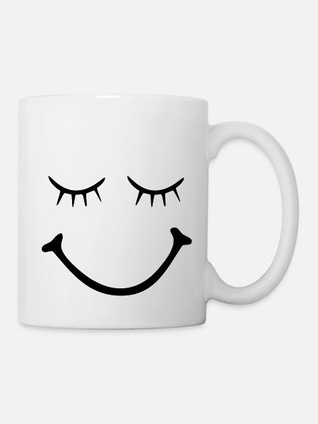 smiley - smile - Tasse - Weiß