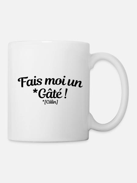Fais moi un Gâté (Câlin) - Mug blanc - blanc