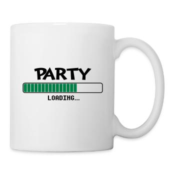 Party loading Ladebalken - Tasse - Weiß - Rechts