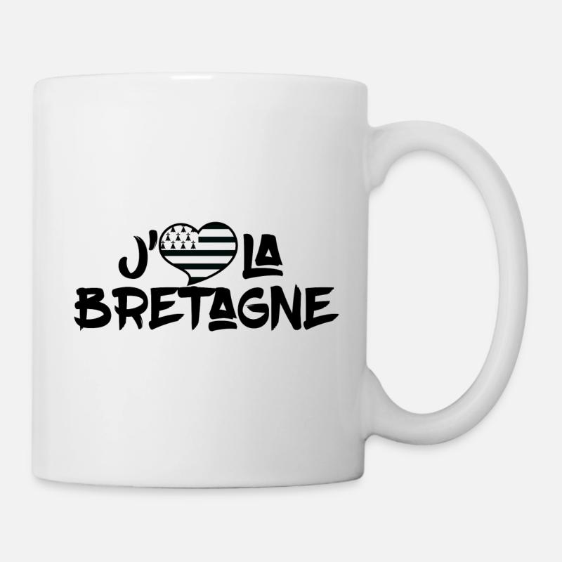 j'aime la Bretagne - Mug blanc - blanc