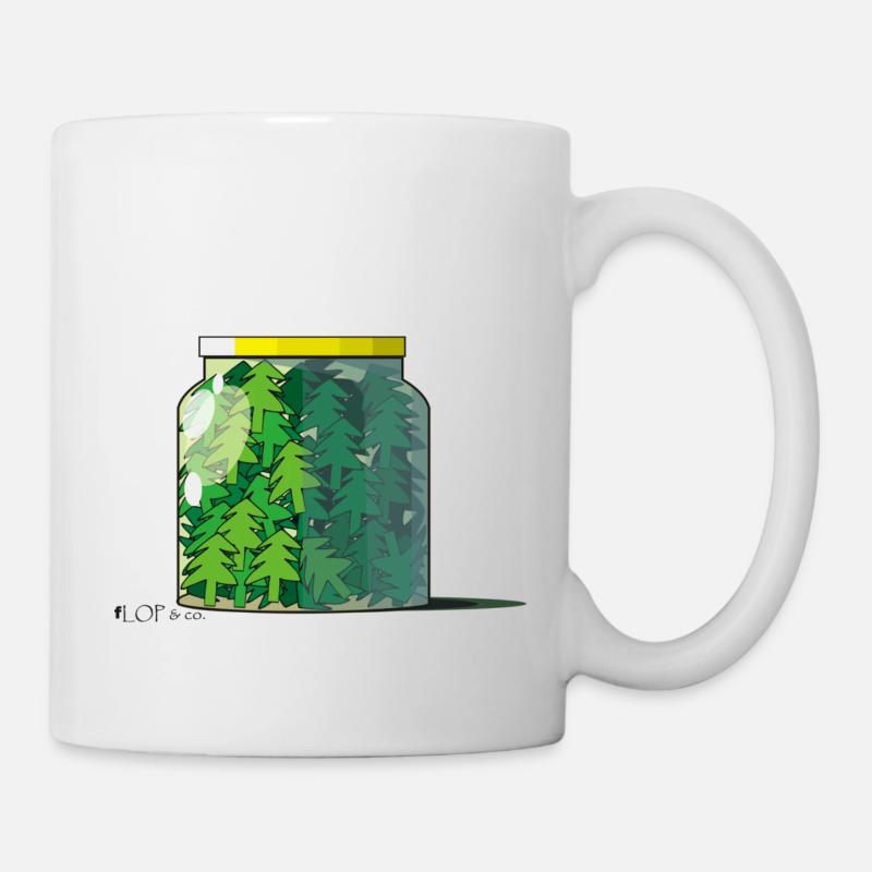 verre sapin - Mug blanc - blanc
