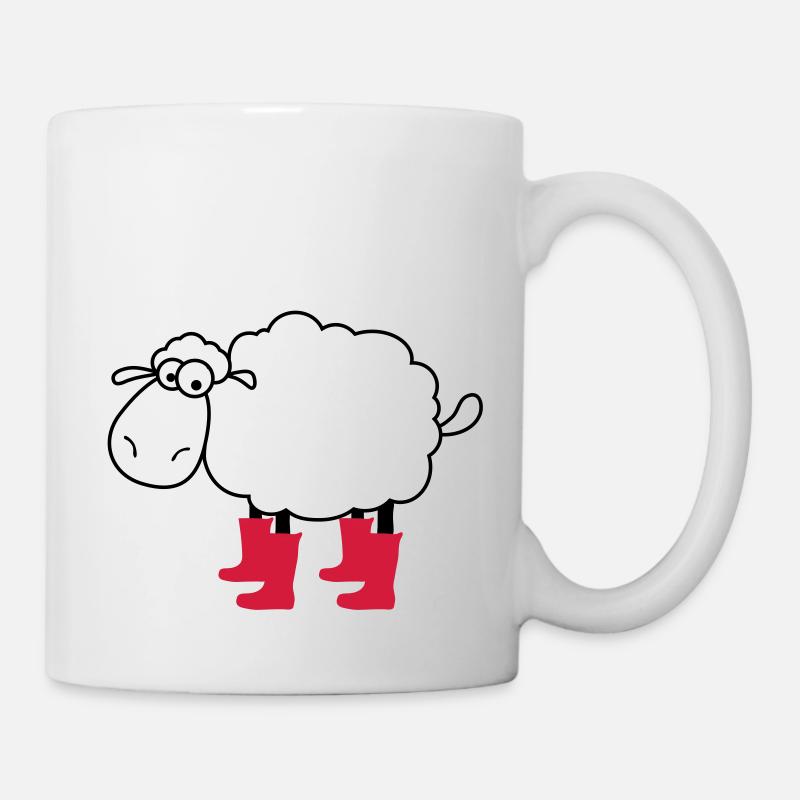 schaafe - Tasse - Weiß