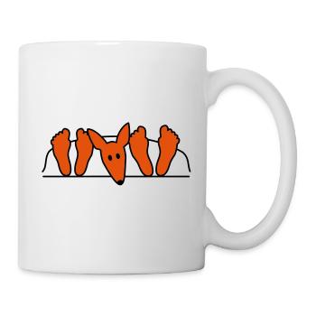 Podenco au lit - Mug blanc - blanc - Droite