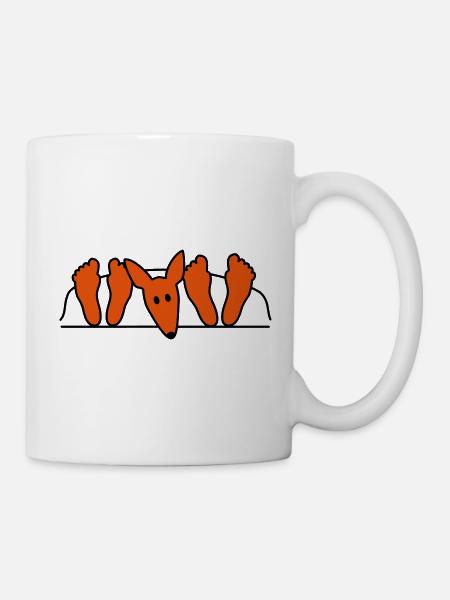 Podenco au lit - Mug blanc - blanc