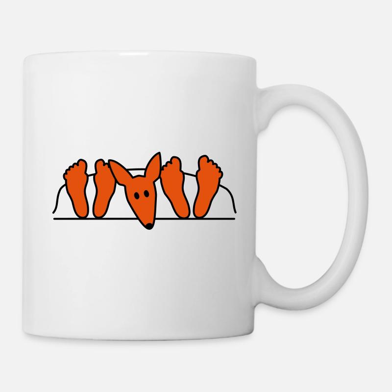 Podenco au lit - Mug blanc - blanc