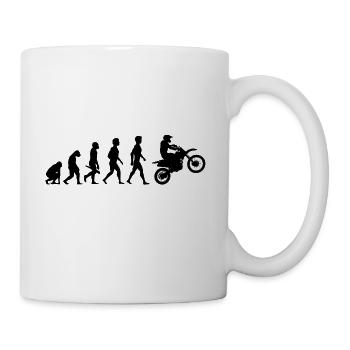 motorrad moped motorcycle motorbike evolution1 - Tasse - Weiß - Rechts