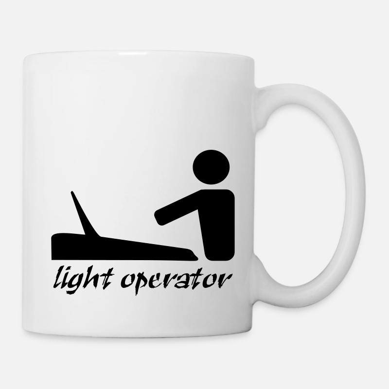 lightoperator_text - Tasse - Weiß