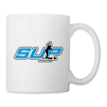contour de course sup 2farbig noir - Mug blanc - blanc - Droite