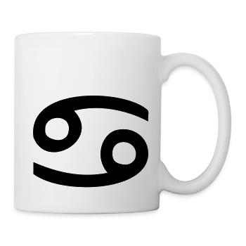 signe astrologique cancer - Mug blanc - blanc - Droite