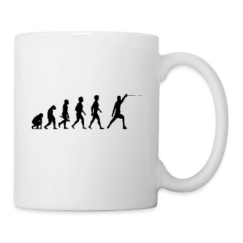fencing florett sword degen fencing samurai1 - Mug - white - Right