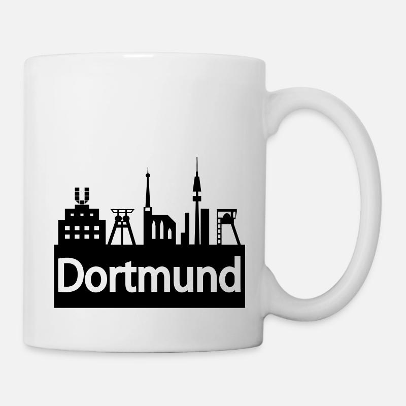 Skyline Dortmund - Mug - white