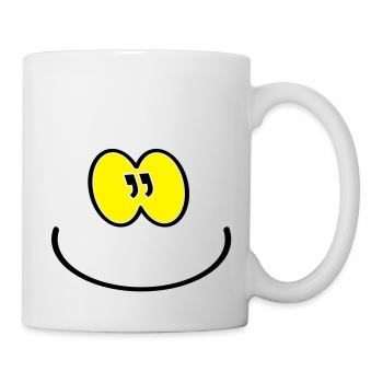 Bitte Lächeln / smile, please (2c) - Mug - white - Right