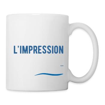 Je m'en fous cadeau humour - Mug blanc - blanc - Droite