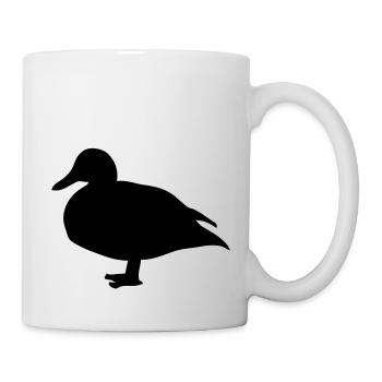animaux fermer canard duck1 - Mug blanc - blanc - Droite