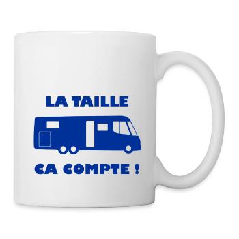 La taille ça compte ! - Mug blanc - blanc - Droite