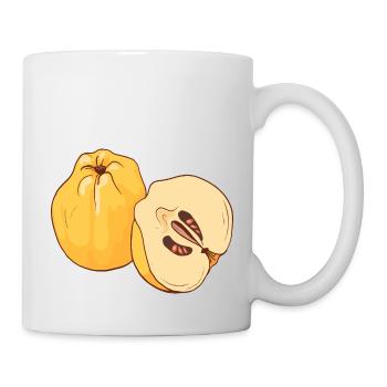 Coing Pomme poire pommes Poires Fruits à pépins - Mug blanc - blanc - Droite