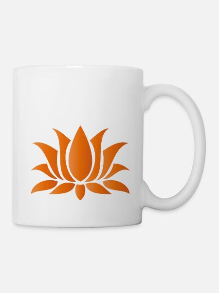 _flower_chakra2_swadhisthana_sacrum - Tasse - Weiß