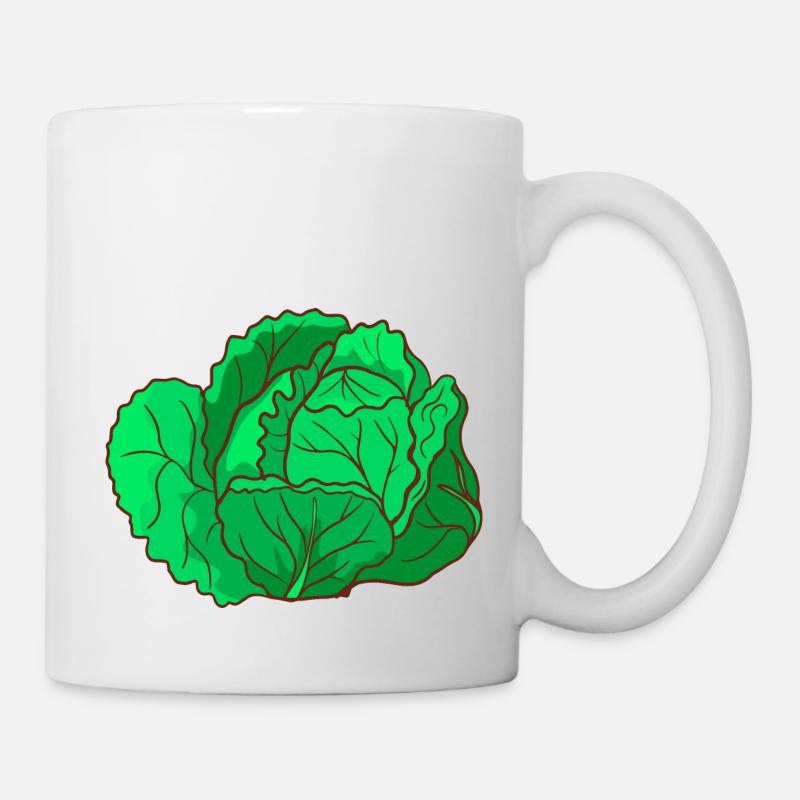 Wirsing Wirsingkohl Welschkohl Welschkraut Wirz - Tasse - Weiß