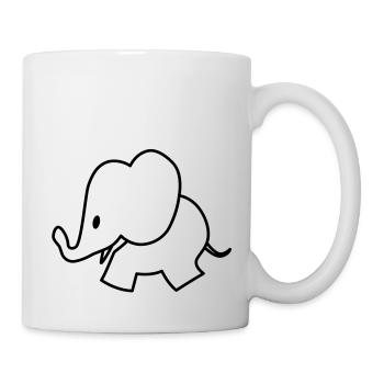Little Elephant - Tasse - Weiß - Rechts