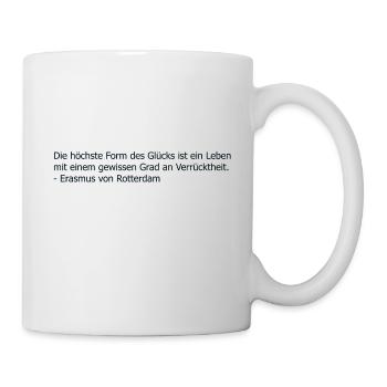 Quote highest form of luck - Mug - white - Right