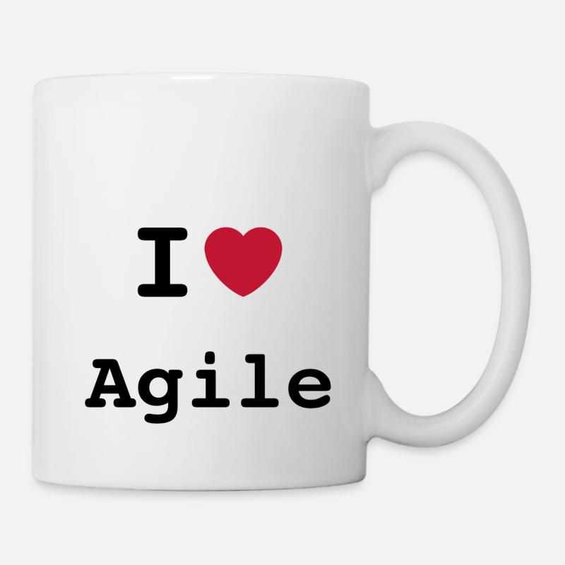 J'aime Agile | J'aime Agile - Mug blanc - blanc