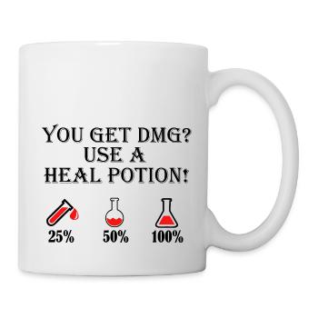 Utilisez une potion de guérison - Mug blanc - blanc - Droite
