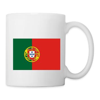 Portugiesische Flagge - Tasse - Weiß - Rechts
