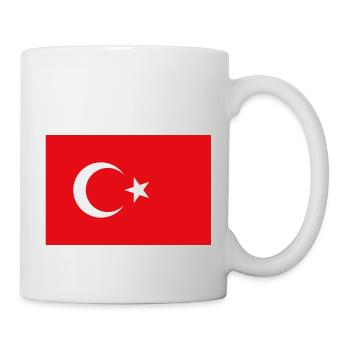 Türkei Flagge - Tasse - Weiß - Rechts