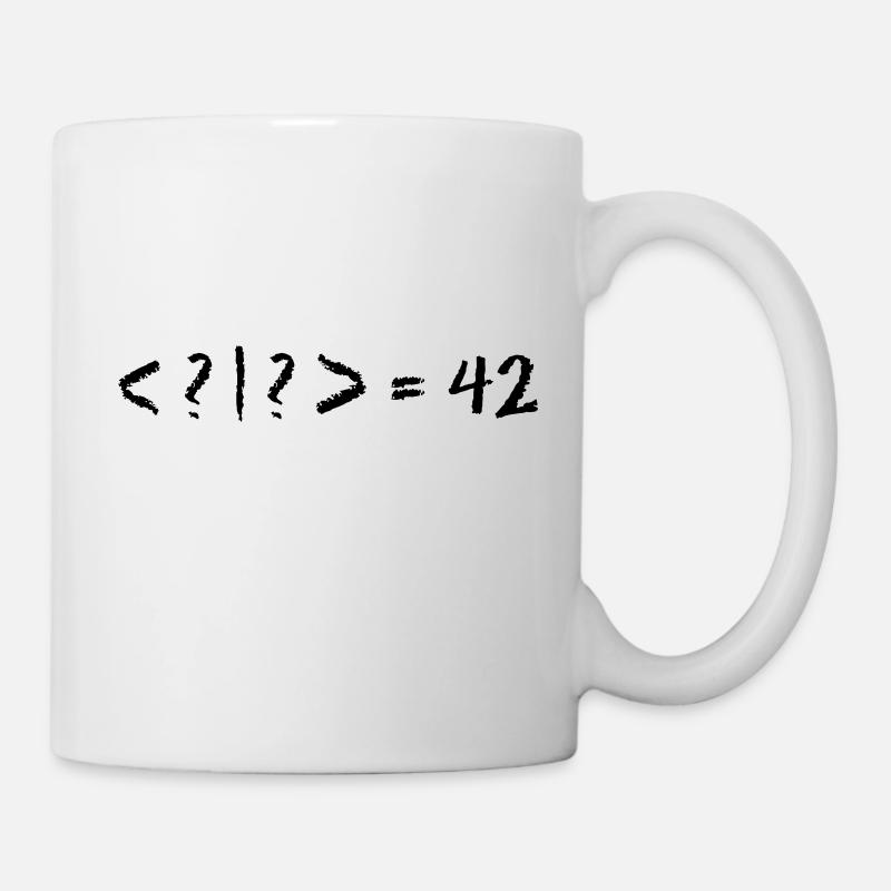 Beste Quantum Joke Ever: Bra-Ket = 42 (Blackboard) - Tasse - Weiß