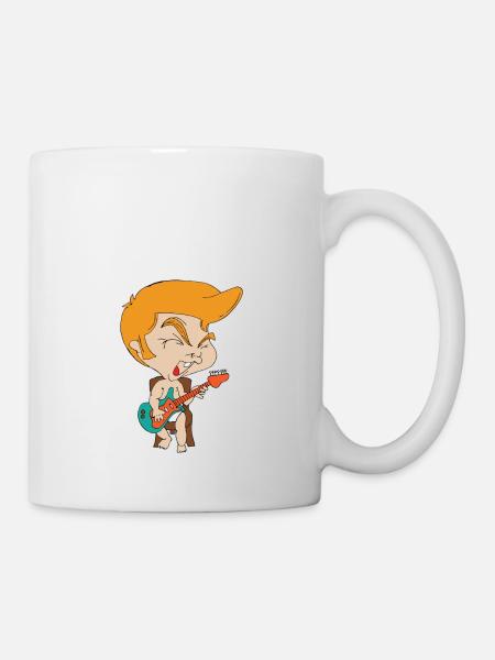 rockstart baby - Tasse - Weiß