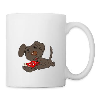 Dog pizza - Mug - white - Right