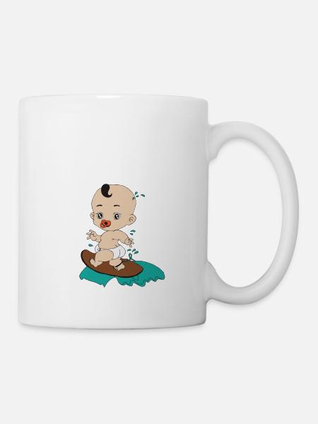Baby surfs - Mug - white