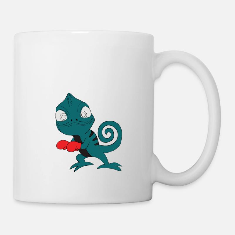 Gecko boxing - Tasse - Weiß
