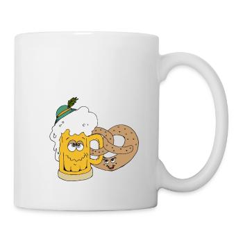 Beer and pretzel - Mug - white - Right