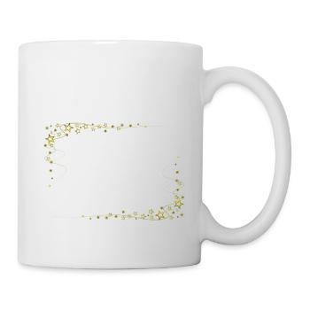 Sternrahmen Gold - Tasse - Weiß - Rechts