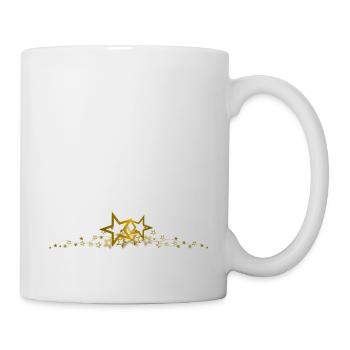 Sternrahmen Gold - Tasse - Weiß - Rechts