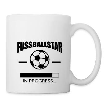 Soccer star in progress - Mug - white - Right