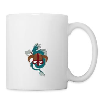 Viking dragon Vikings - Mug - white - Right