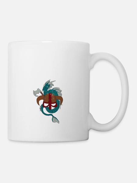 Viking dragon Vikings - Mug - white