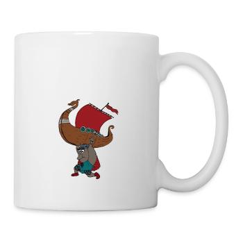 Viking ship Vikings - Mug - white - Right