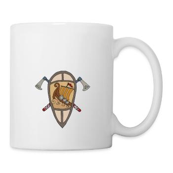 Viking Shield Vikings - Mug - white - Right