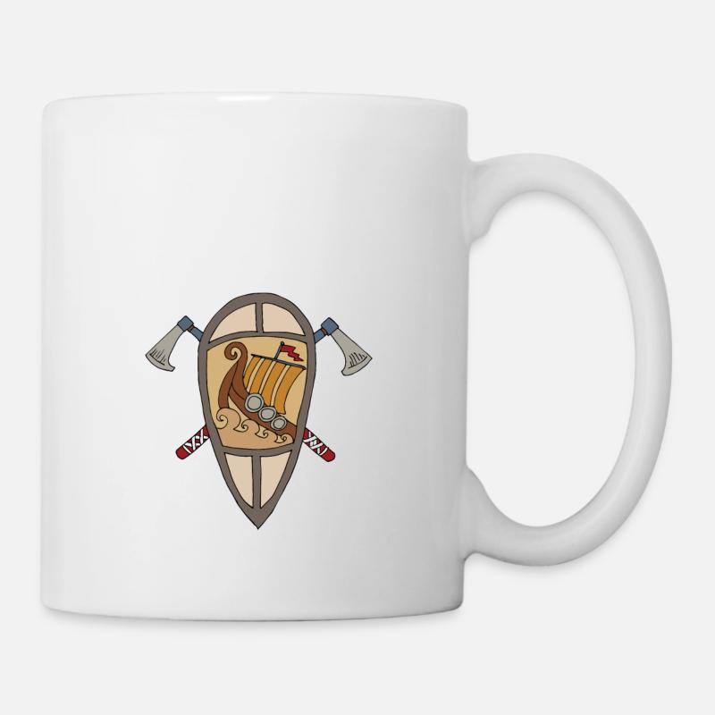 Viking Shield Vikings - Mug blanc - blanc