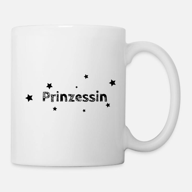 Prinzessin schwarz - Tasse - Weiß