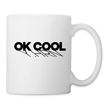 ok cool T-Shirt - Tasse - Weiß - Rechts
