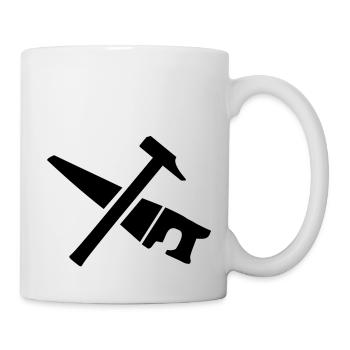 Scie Marteau - Mug blanc - blanc - Droite