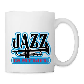 jazz is my life - Mug blanc - blanc - Droite