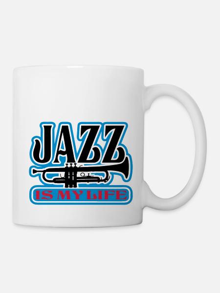 jazz is my life - Mug blanc - blanc