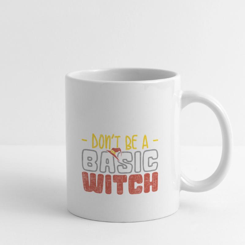 Do not Be Basic Witch Funny Halloween Tee Mug